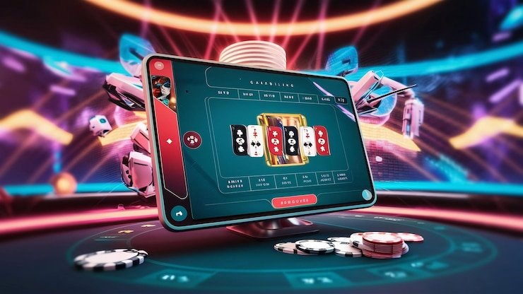 Sports and casino-style hub artwork for cricket football and games